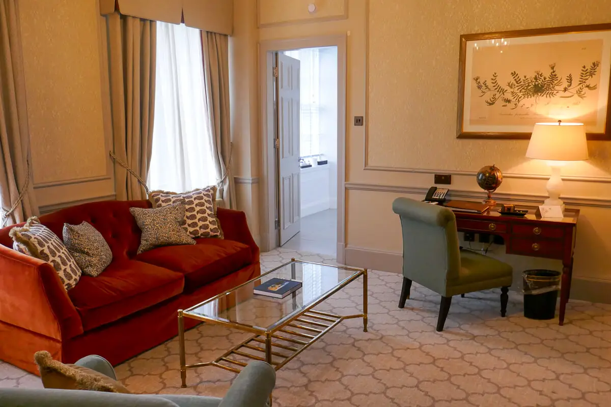 The living room in our large sovereign family suite