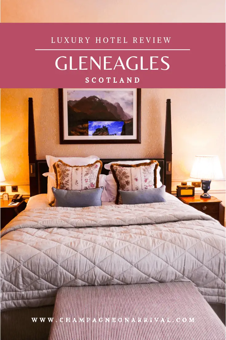 A luxury hotel review of the iconic Gleneagles hotel in Scotland by luxury travel blogger Rachael Gunn #scotland #gleneagles #luxuryhotel