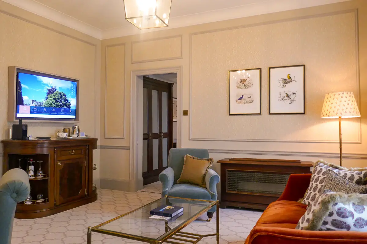 The living room in our large sovereign family suite