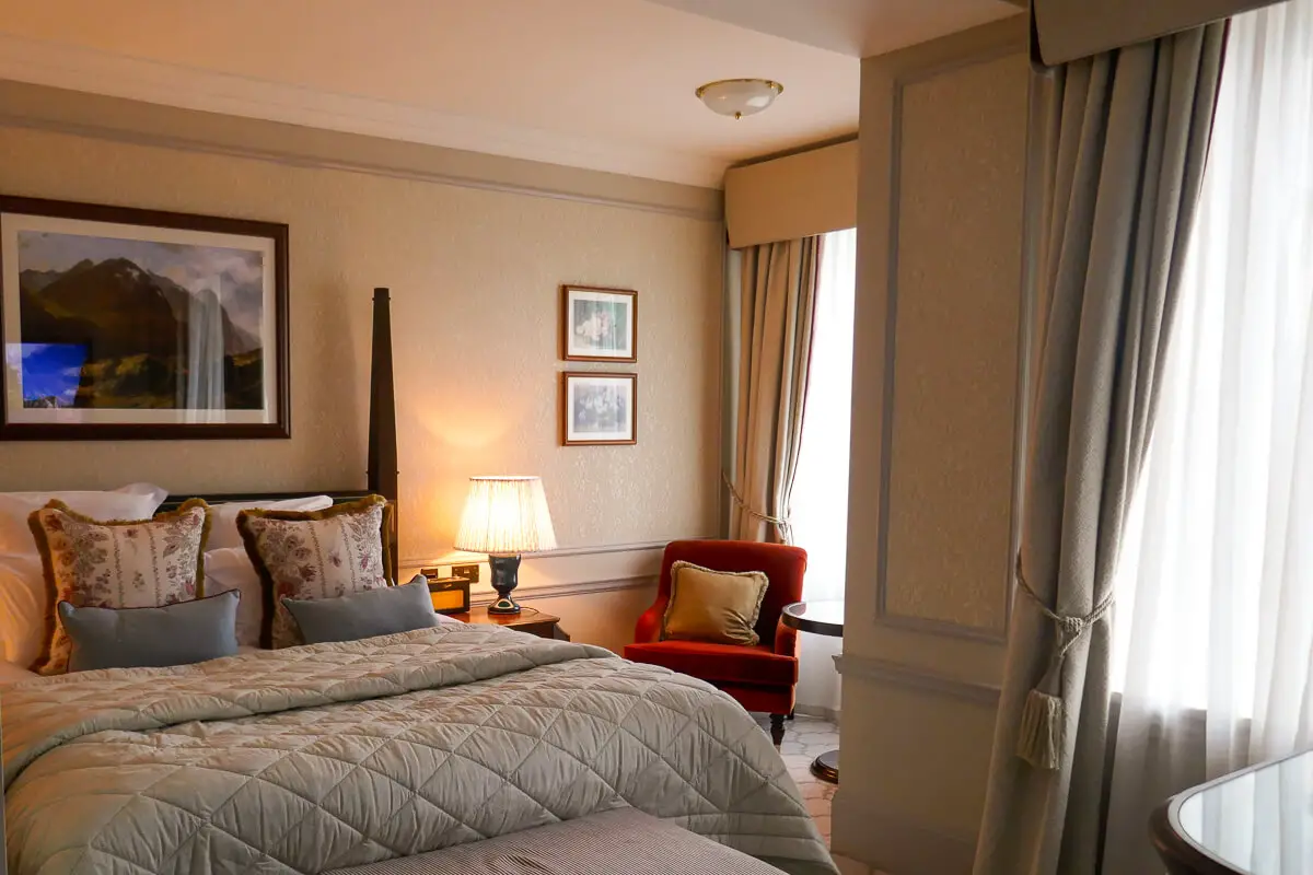 The bedroom in our large sovereign family suite