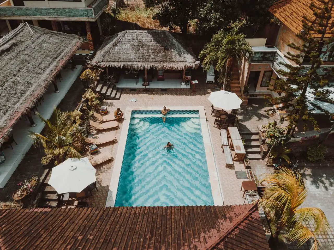 A private pool in a villa