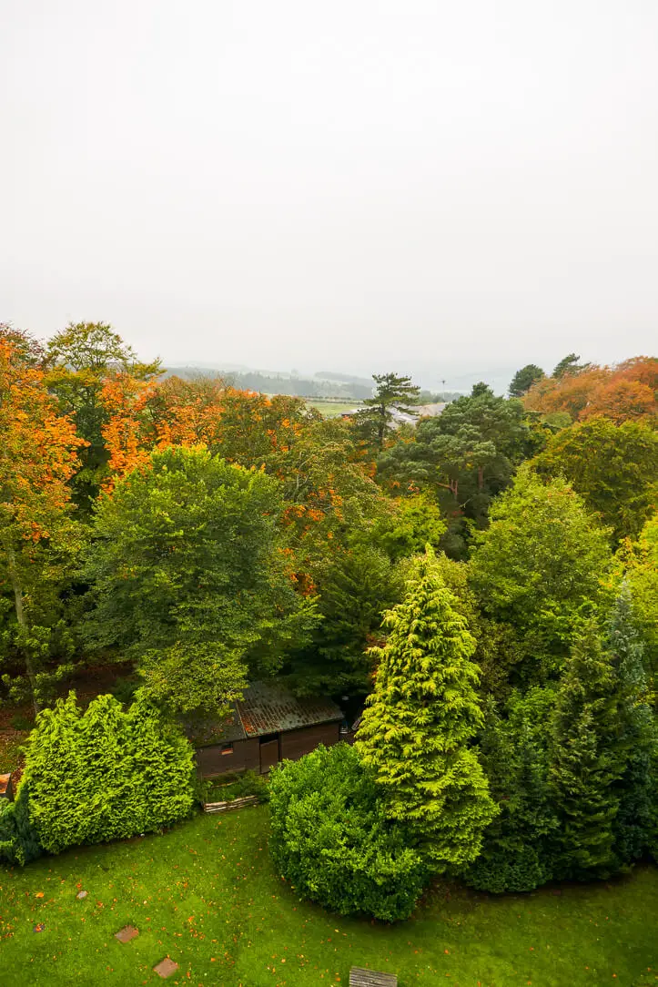 The views from Langley Castle, a luxury hotel in Hexham, Northumberland, England