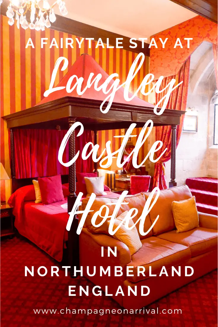 Langley Castle Hotel is a 14th century medieval castle where you can live out all your fairytale dreams! Based in Northumberland in the UK, this luxury hotel is a perfect retreat for a weekend away, just watch out for the ghost! #castlehotel #luxuryhotel #england