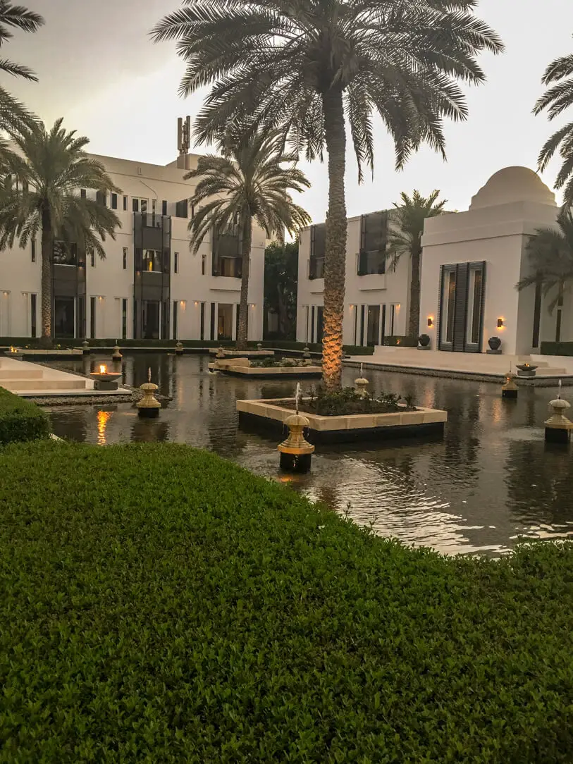 Moorish architecture at the Chedi hotel in Muscat Oman