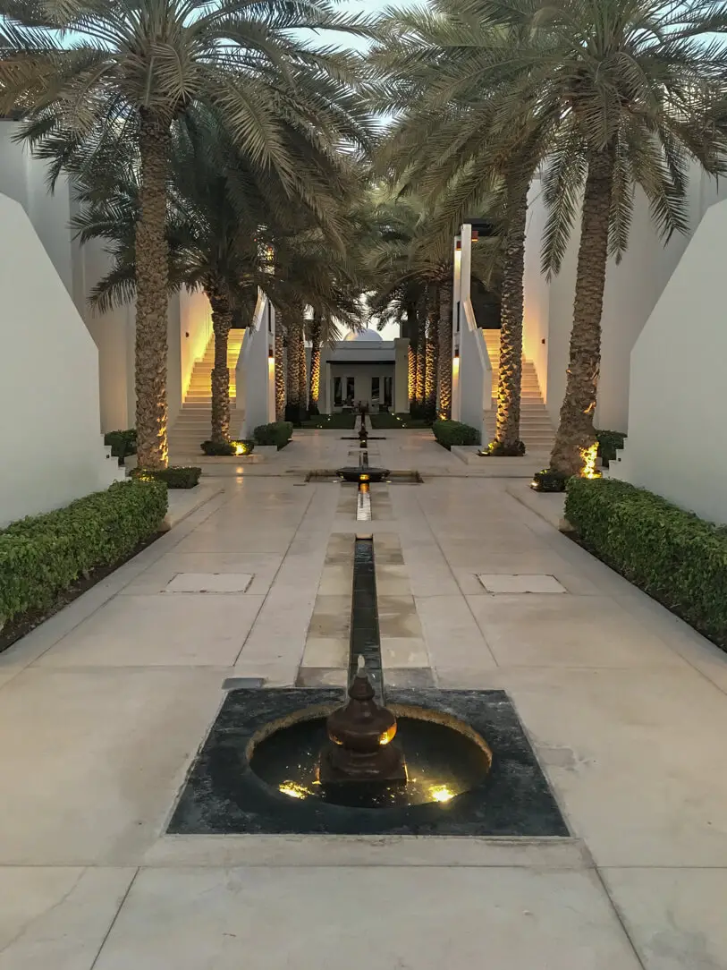Moorish architecture at the Chedi hotel in Muscat Oman