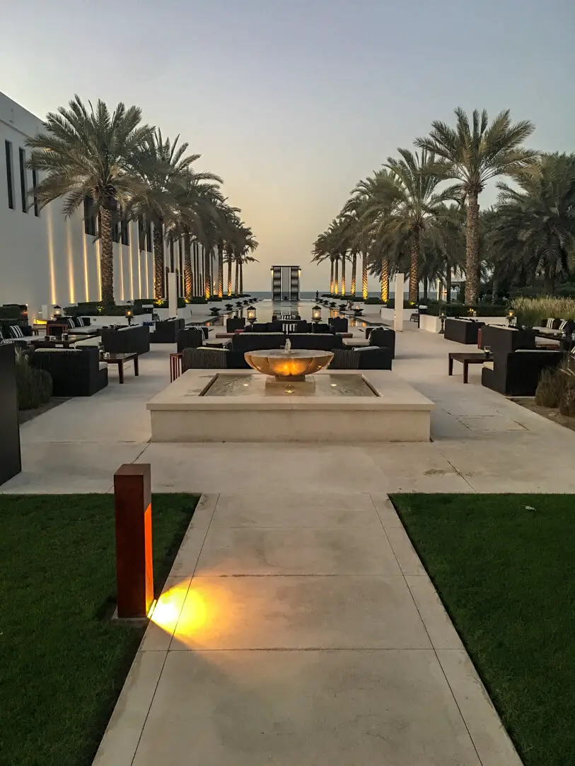 The Long Pool at the Chedi, a luxury hotel in Muscat