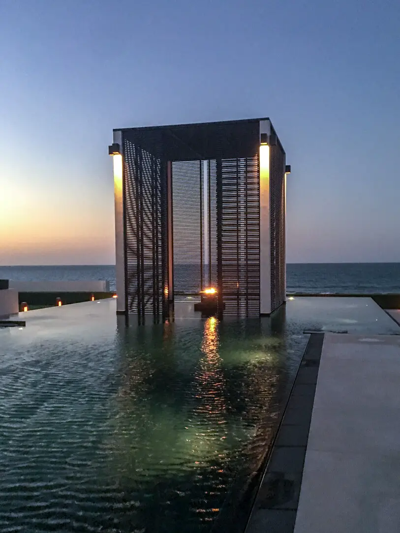 The Long Pool at the Chedi, a luxury hotel in Muscat