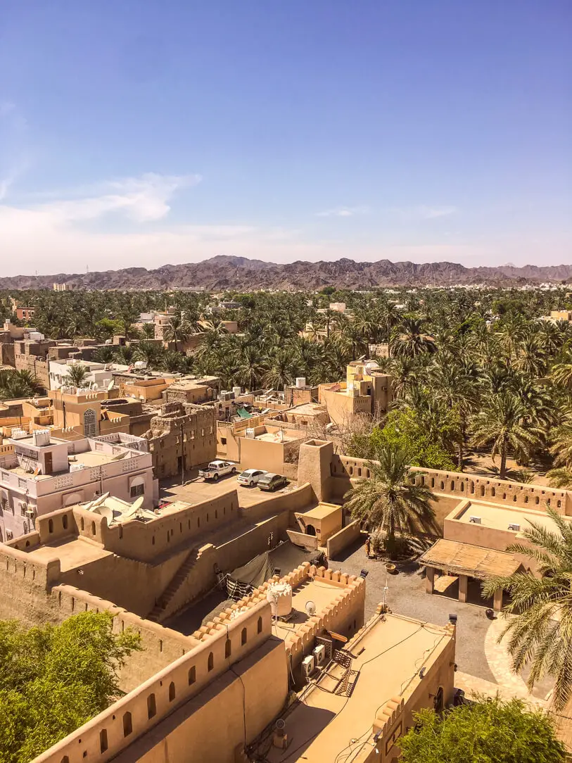 View from Nizwa Fort in Oman