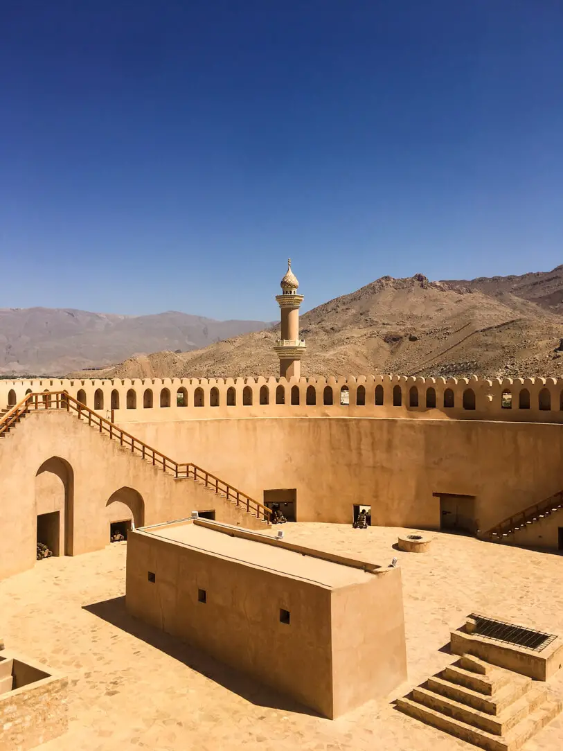 Interior of Nizwa Fort in Oman