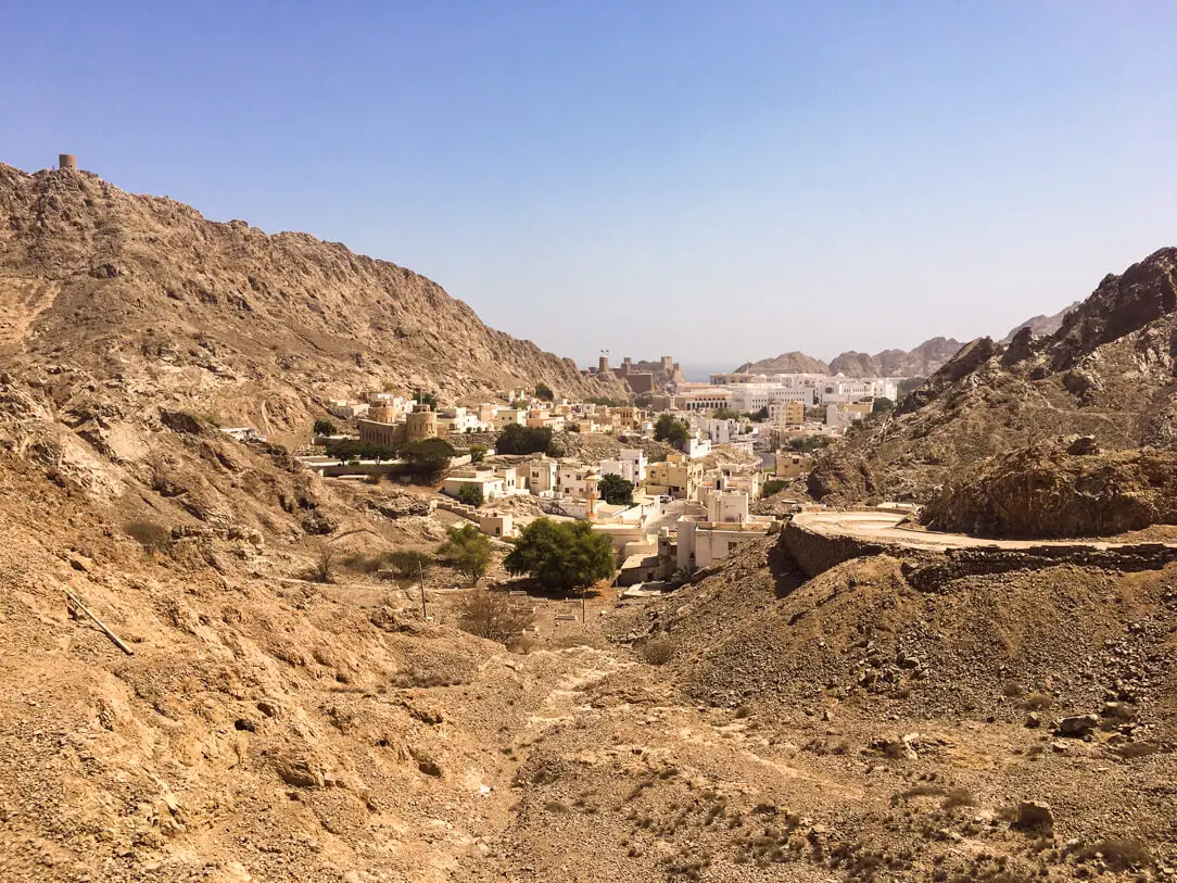 View of the city on our private tour in Oman