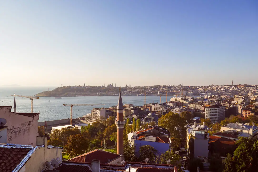 Rooftop view over Beyoğlu at Witt Istanbul Suites