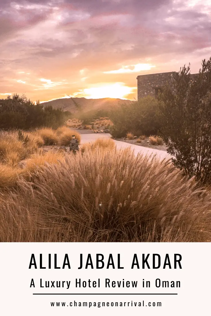 Pin for A Luxury Hotel Review of Alila Jabal Akhdar in Oman