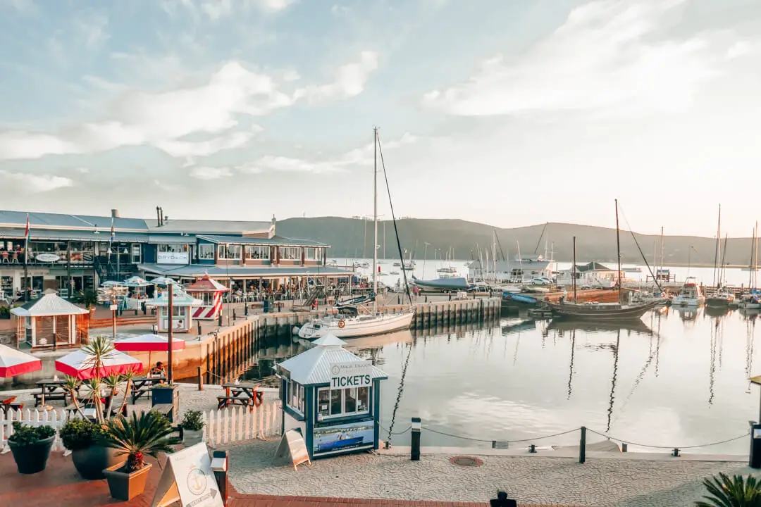Knysna Waterfront on the Garden Route in South Africa