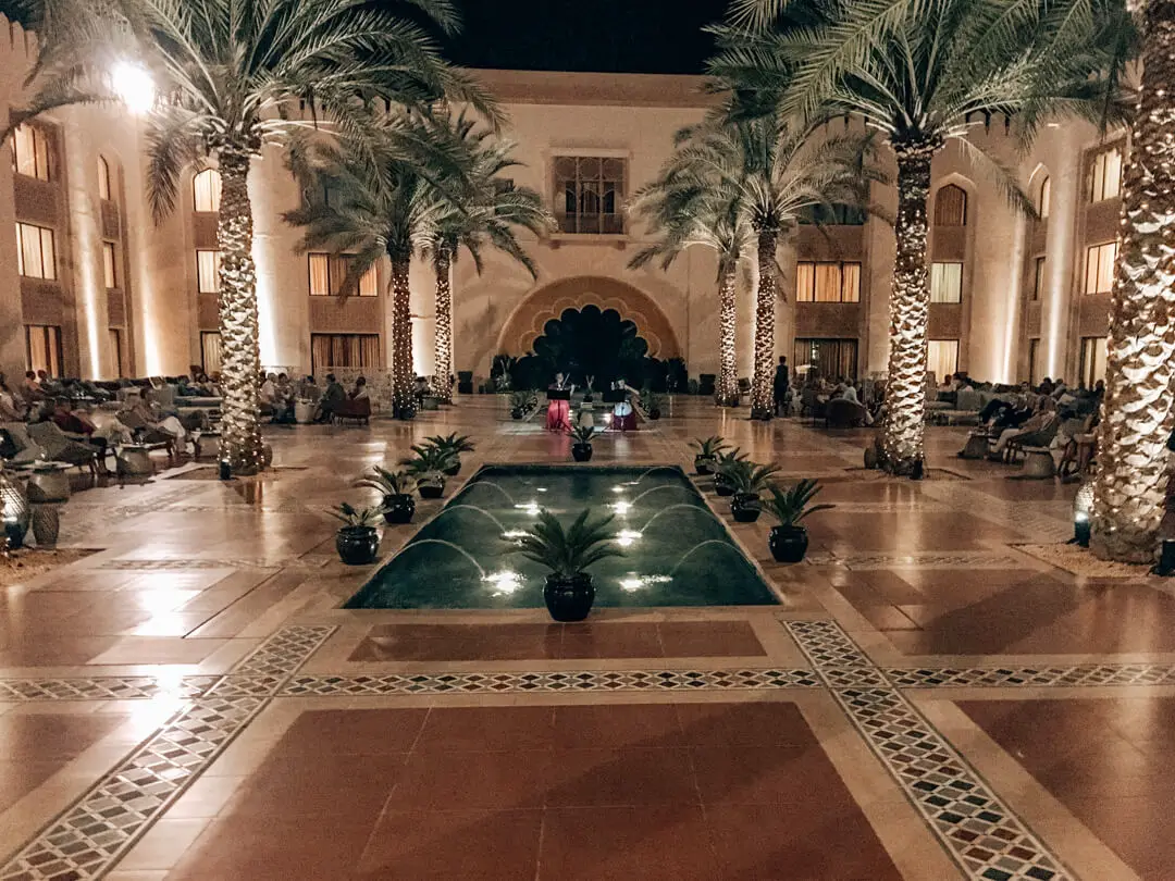 Courtyard at the Shangri-La Al Husn in Muscat Oman