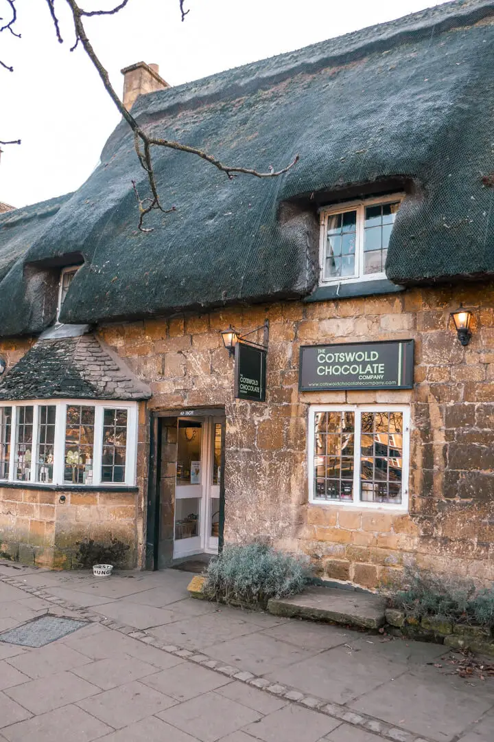 Cotswolds Chocolate Shop in the village of Broadway