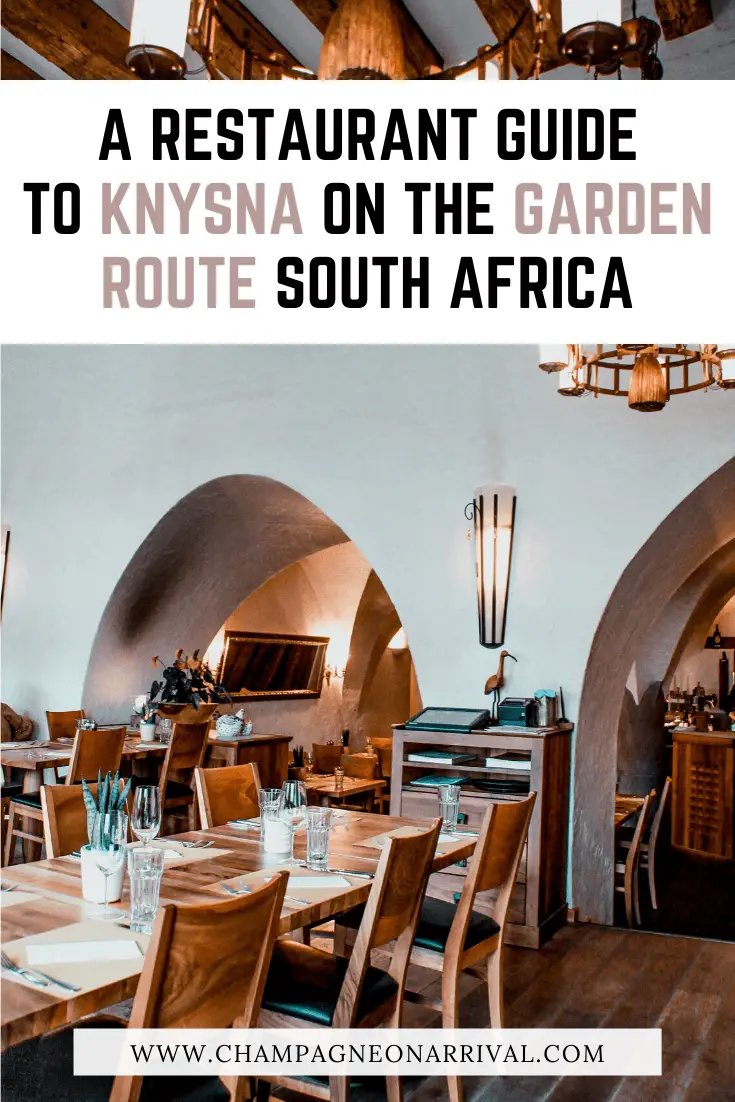 Pin for A Restaurant Guide to Knysna on the Garden Route South Africa