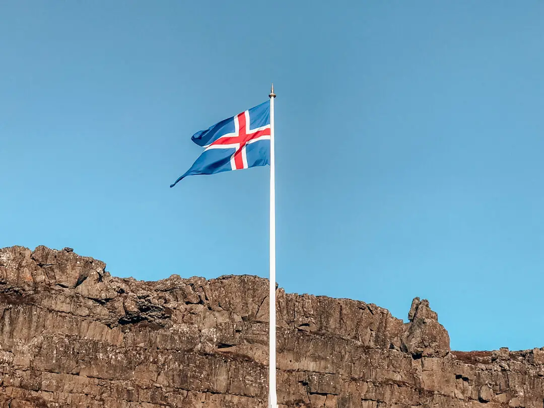 The Iceland flag