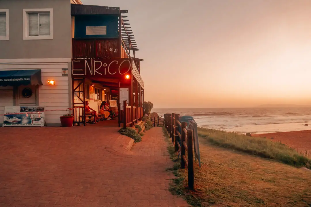 Enrico's Restaurant on Keurboomstrand beach in Plettenberg Bay South Africa
