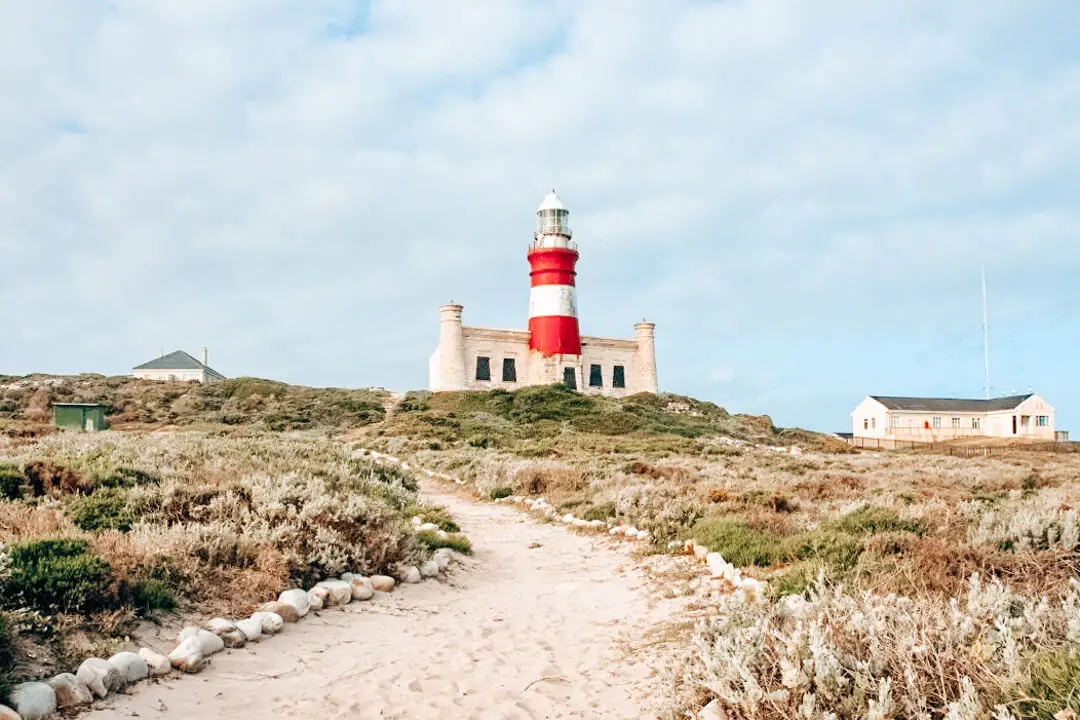 The lighthouse at L’Agulhas, the southernmost point of Africa